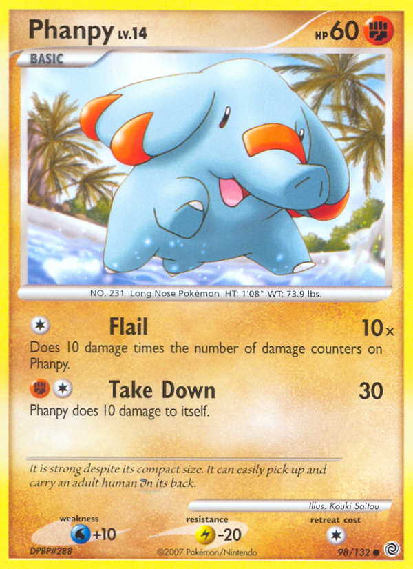 Phanpy (98/132) [Diamond & Pearl: Secret Wonders] | Jomio and Rueliete's Cards and Comics