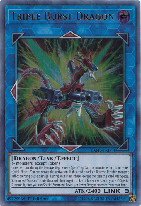 Triple Burst Dragon [EXFO-EN044] Ultra Rare | Jomio and Rueliete's Cards and Comics