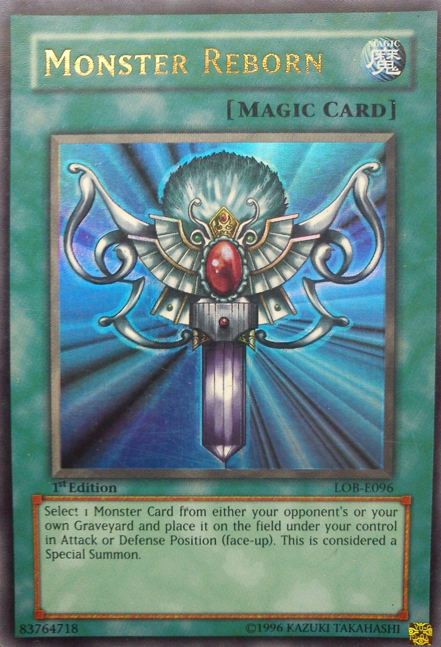 Monster Reborn [LOB-E096] Ultra Rare | Jomio and Rueliete's Cards and Comics