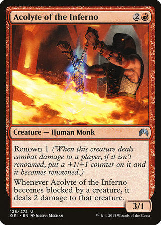 Acolyte of the Inferno [Magic Origins] | Jomio and Rueliete's Cards and Comics