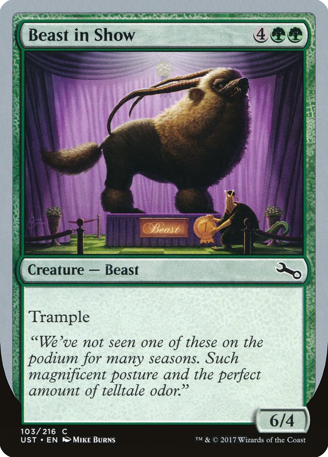 Beast in Show ("We've not seen one...") [Unstable] | Jomio and Rueliete's Cards and Comics