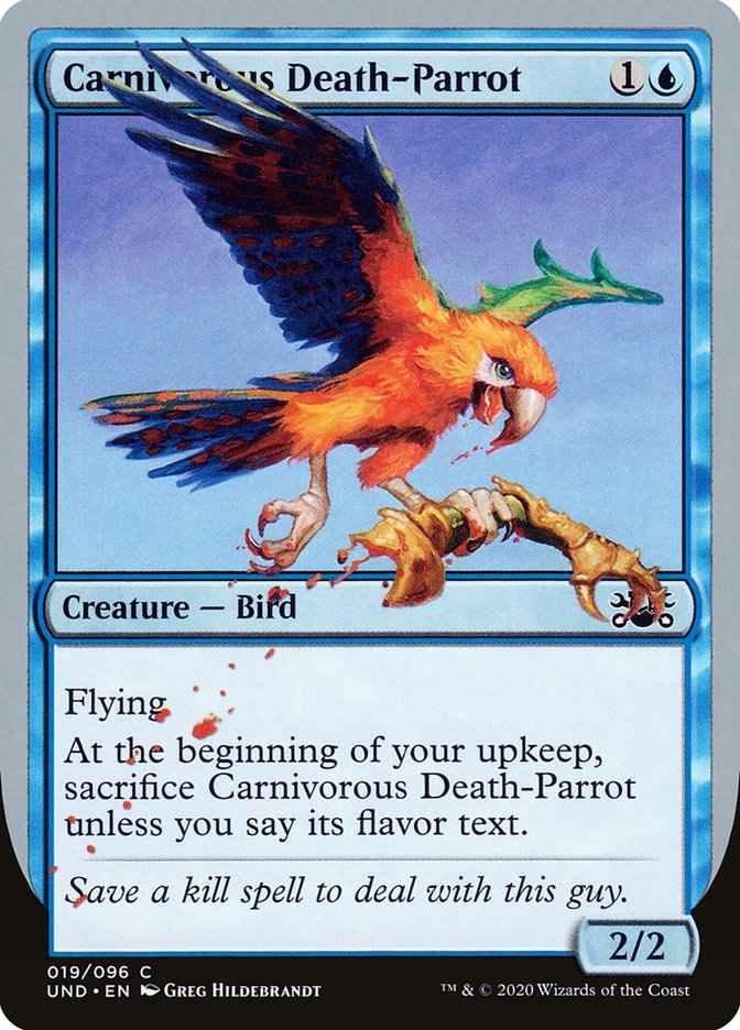 Carnivorous Death-Parrot [Unsanctioned] | Jomio and Rueliete's Cards and Comics