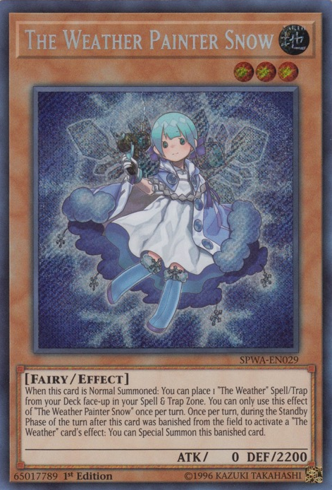 The Weather Painter Snow [SPWA-EN029] Secret Rare | Jomio and Rueliete's Cards and Comics