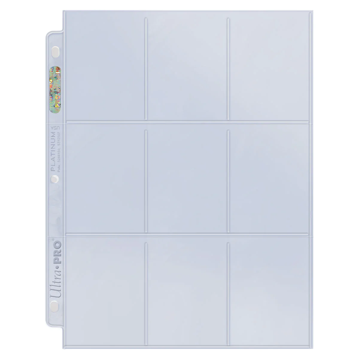 Ultra PRO: Platinum Hologram 9-Pocket Pages - 11-Holes (10-Pack) | Jomio and Rueliete's Cards and Comics