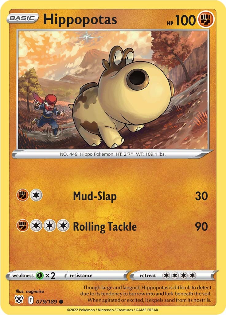 Hippopotas (079/189) [Sword & Shield: Astral Radiance] | Jomio and Rueliete's Cards and Comics