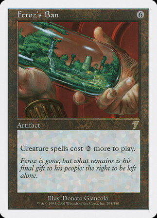 Feroz's Ban [Seventh Edition] | Jomio and Rueliete's Cards and Comics