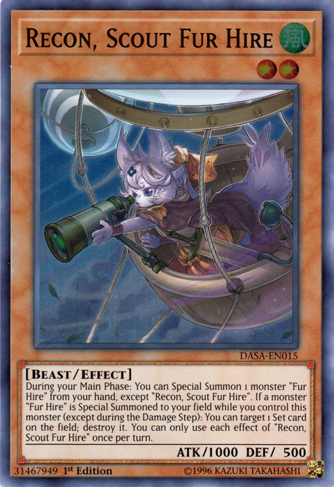 Recon, Scout Fur Hire [DASA-EN015] Super Rare | Jomio and Rueliete's Cards and Comics