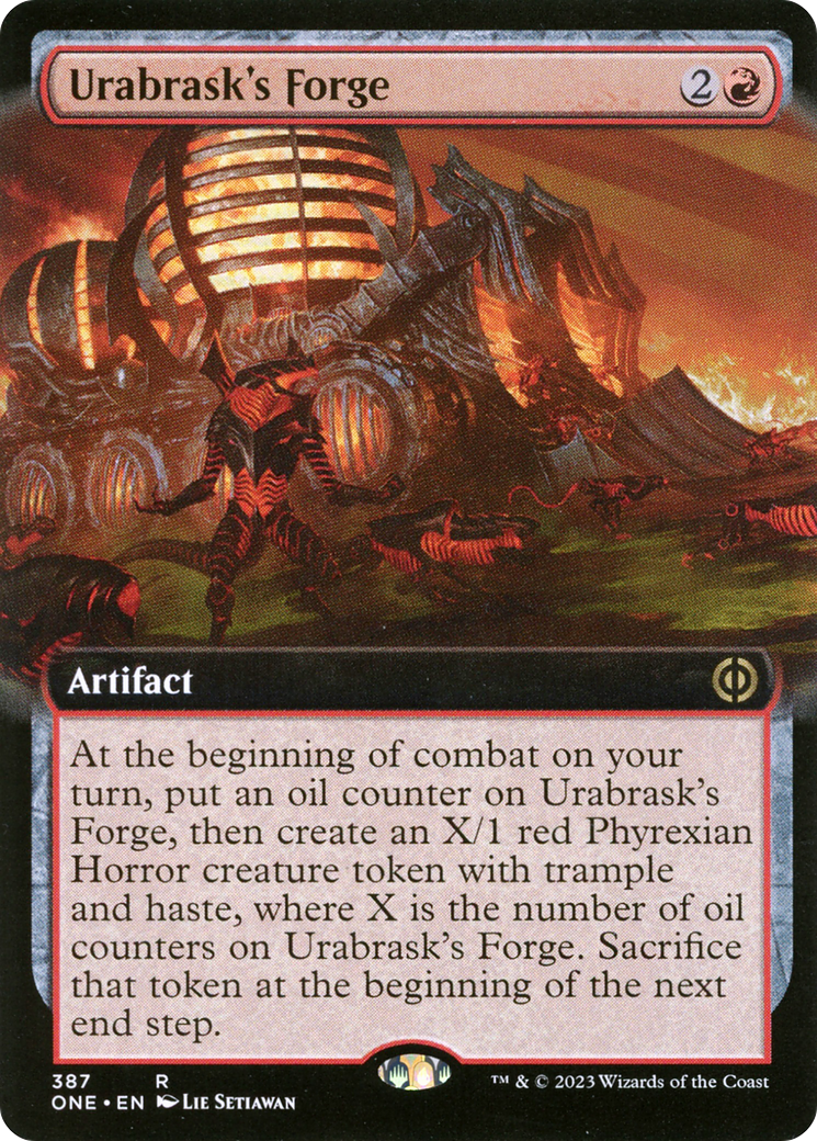 Urabrask's Forge (Extended Art) [Phyrexia: All Will Be One] | Jomio and Rueliete's Cards and Comics