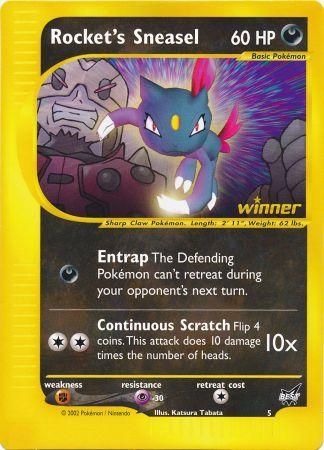 Rocket's Sneasel (5) (Jumbo Card) [Best of Promos] | Jomio and Rueliete's Cards and Comics