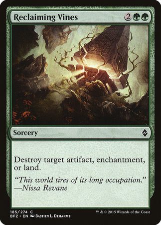 Reclaiming Vines [Battle for Zendikar] | Jomio and Rueliete's Cards and Comics