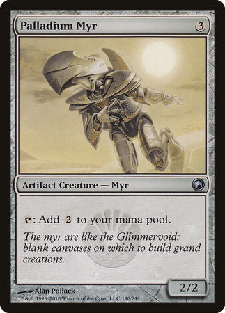 Palladium Myr [Scars of Mirrodin] | Jomio and Rueliete's Cards and Comics