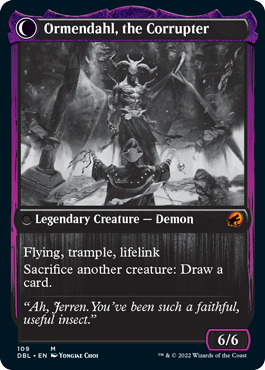 Jerren, Corrupted Bishop // Ormendahl, the Corrupted [Innistrad: Double Feature] | Jomio and Rueliete's Cards and Comics