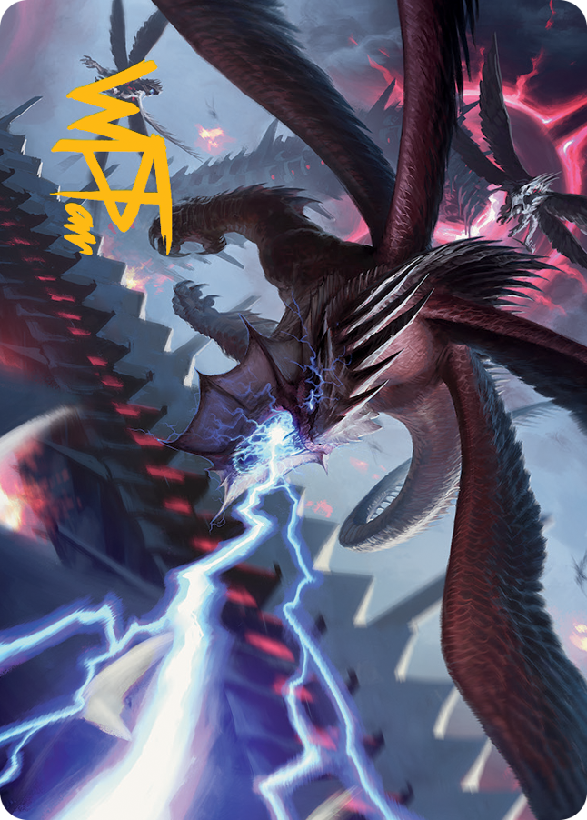 Defiant Thundermaw Art Card (Gold-Stamped Signature) [March of the Machine Art Series] | Jomio and Rueliete's Cards and Comics