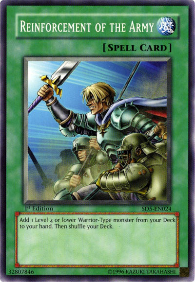 Reinforcement of the Army [SD5-EN024] Common | Jomio and Rueliete's Cards and Comics