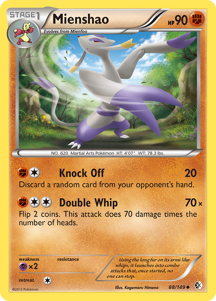 Mienshao (88/149) [Black & White: Boundaries Crossed] | Jomio and Rueliete's Cards and Comics