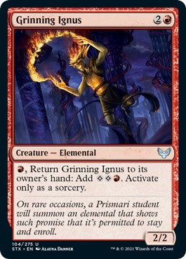 Grinning Ignus [Strixhaven: School of Mages] | Jomio and Rueliete's Cards and Comics