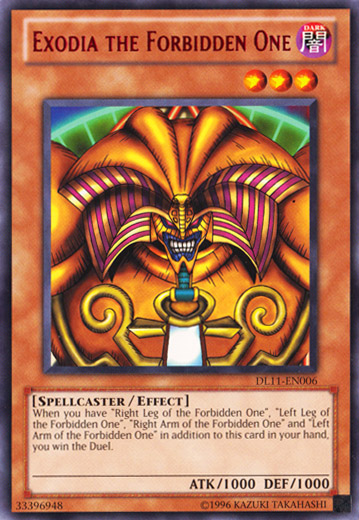 Exodia the Forbidden One (Red) [DL11-EN006] Rare | Jomio and Rueliete's Cards and Comics