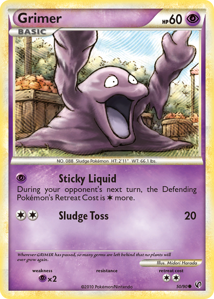 Grimer (50/90) [HeartGold & SoulSilver: Undaunted] | Jomio and Rueliete's Cards and Comics