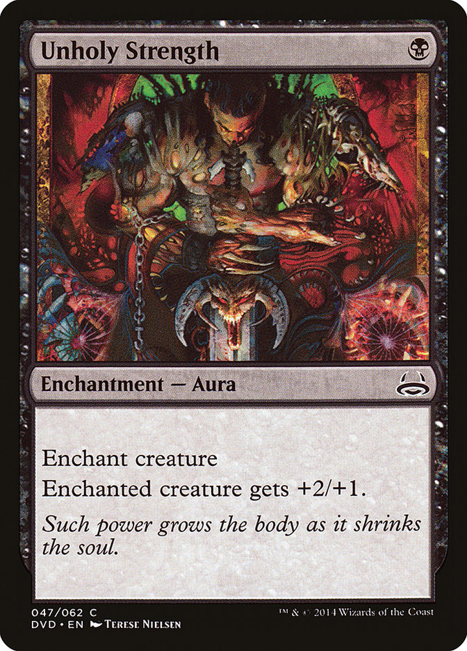 Unholy Strength (Divine vs. Demonic) [Duel Decks Anthology] | Jomio and Rueliete's Cards and Comics