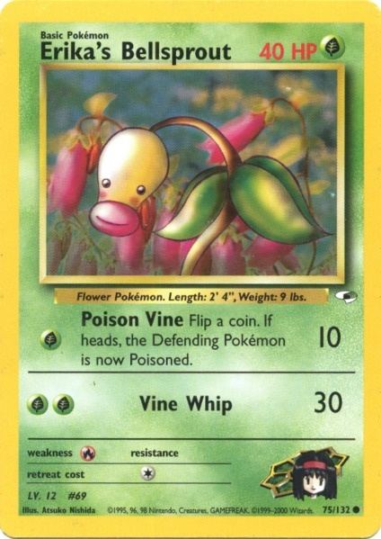 Erika's Bellsprout (75/132) [Gym Heroes Unlimited] | Jomio and Rueliete's Cards and Comics