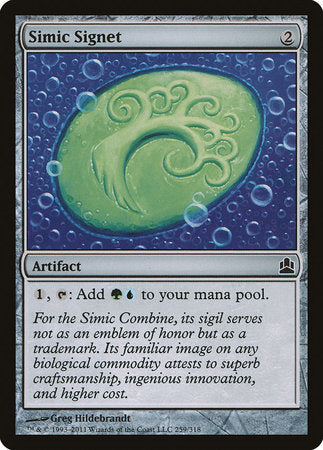 Simic Signet [Commander 2011] | Jomio and Rueliete's Cards and Comics