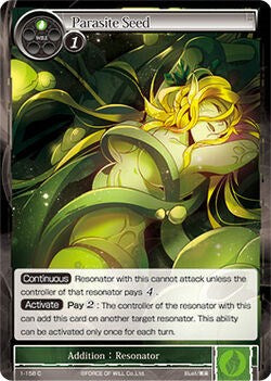 Parasite Seed (1-158) [The Dawn of Valhalla] | Jomio and Rueliete's Cards and Comics