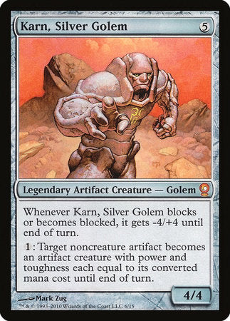 Karn, Silver Golem [From the Vault: Relics] | Jomio and Rueliete's Cards and Comics