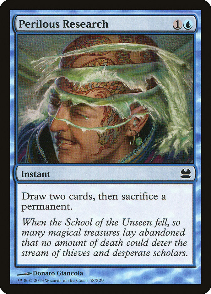 Perilous Research [Modern Masters] | Jomio and Rueliete's Cards and Comics