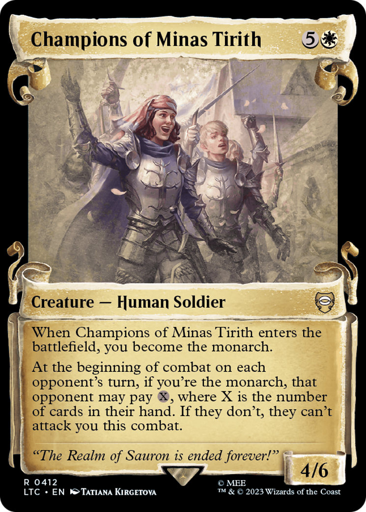 Champions of Minas Tirith [The Lord of the Rings: Tales of Middle-Earth Commander Showcase Scrolls] | Jomio and Rueliete's Cards and Comics