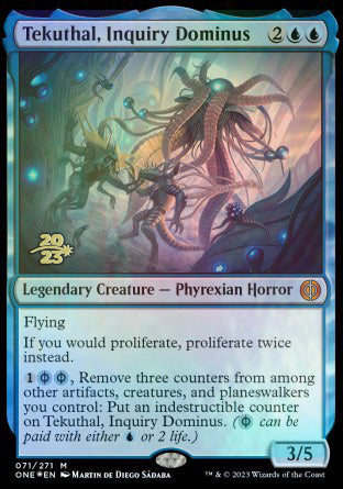 Tekuthal, Inquiry Dominus [Phyrexia: All Will Be One Prerelease Promos] | Jomio and Rueliete's Cards and Comics