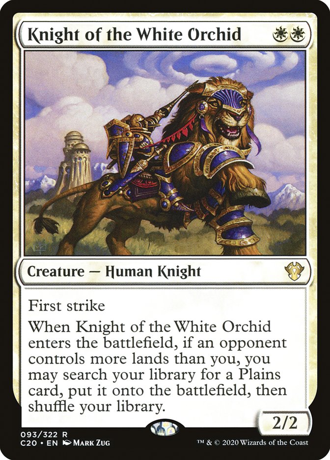 Knight of the White Orchid [Commander 2020] | Jomio and Rueliete's Cards and Comics