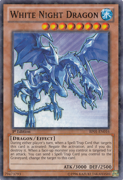 White Night Dragon [BP01-EN016] Starfoil Rare | Jomio and Rueliete's Cards and Comics