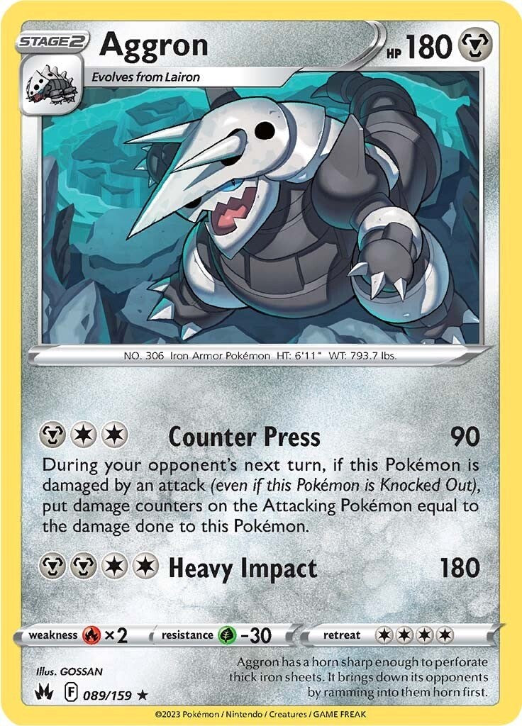 Aggron (089/159) [Sword & Shield: Crown Zenith] | Jomio and Rueliete's Cards and Comics