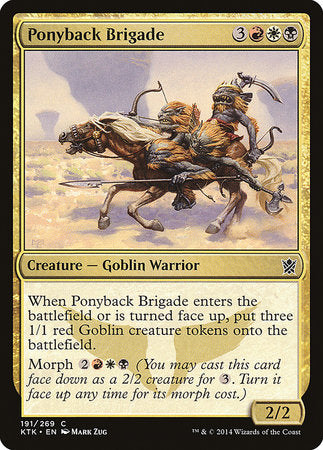 Ponyback Brigade [Khans of Tarkir] | Jomio and Rueliete's Cards and Comics