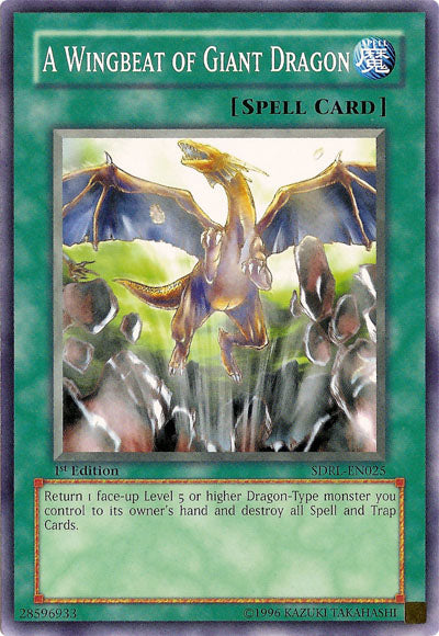 A Wingbeat of Giant Dragon [SDRL-EN025] Common | Jomio and Rueliete's Cards and Comics
