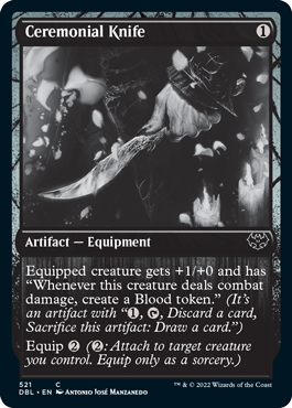 Ceremonial Knife [Innistrad: Double Feature] | Jomio and Rueliete's Cards and Comics