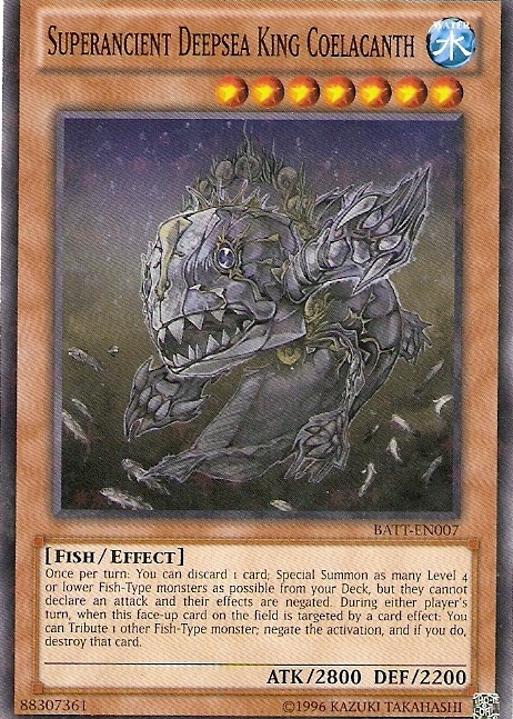 Superancient Deepsea King Coelacanth [BATT-EN007] Starfoil Rare | Jomio and Rueliete's Cards and Comics