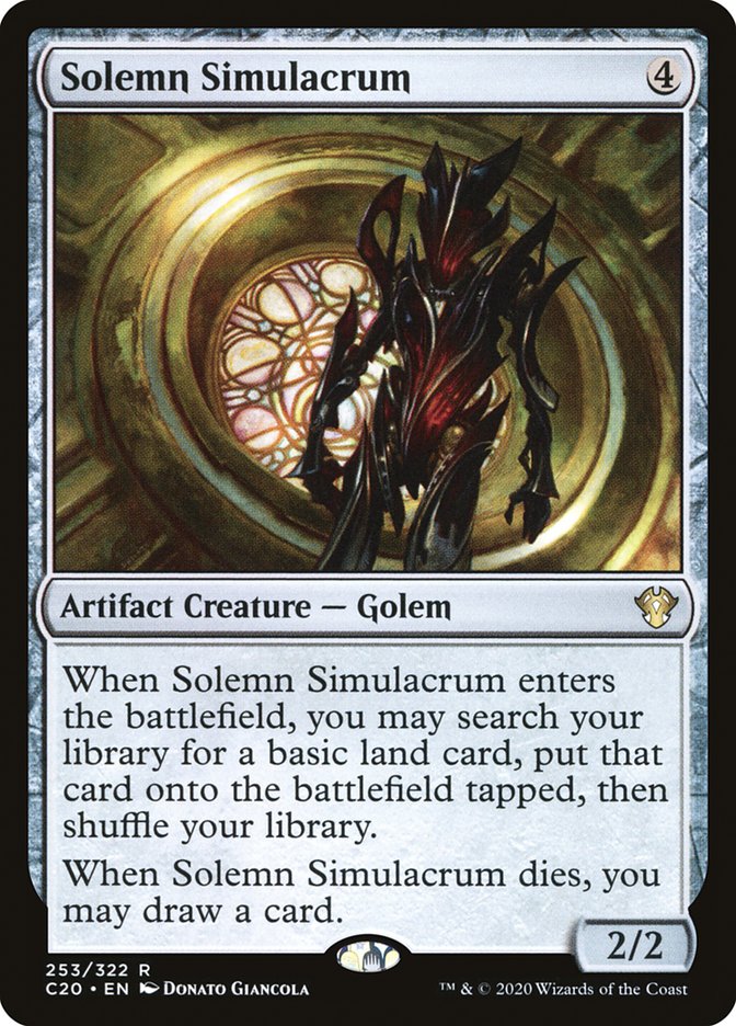 Solemn Simulacrum [Commander 2020] | Jomio and Rueliete's Cards and Comics