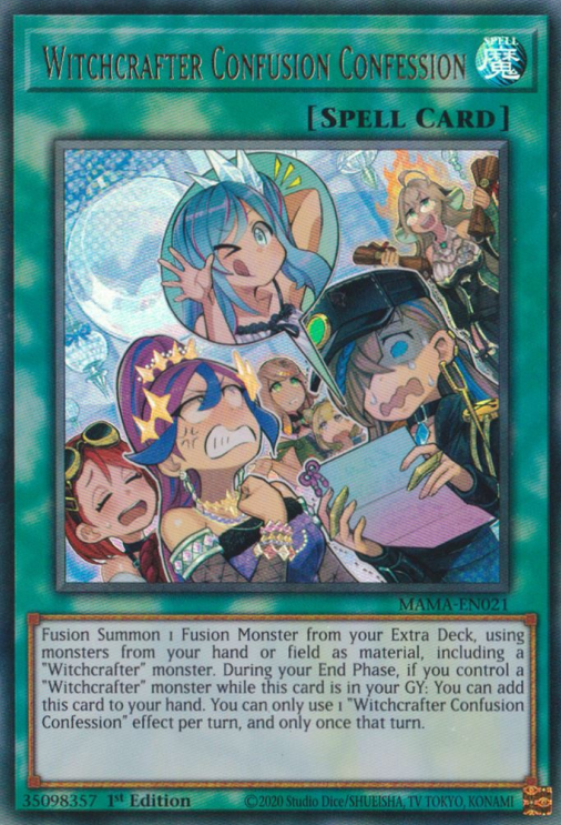 Witchcrafter Confusion Confession [MAMA-EN021] Ultra Rare | Jomio and Rueliete's Cards and Comics