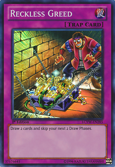 Reckless Greed [LCYW-EN285] Super Rare | Jomio and Rueliete's Cards and Comics