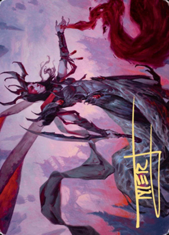 Drana, the Last Bloodchief Art Card (Gold-Stamped Signature) [Zendikar Rising Art Series] | Jomio and Rueliete's Cards and Comics