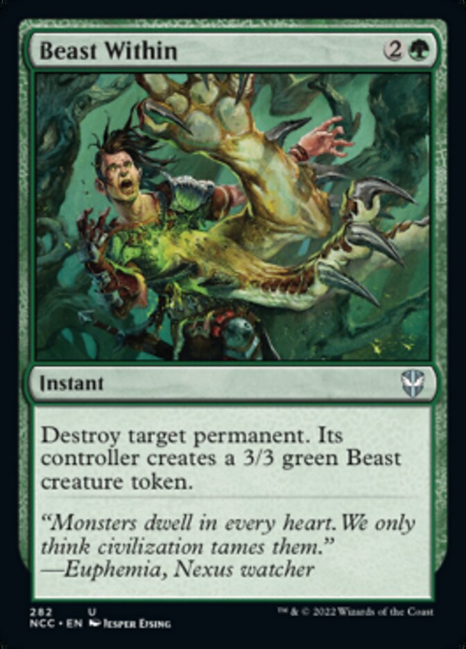 Beast Within [Streets of New Capenna Commander] | Jomio and Rueliete's Cards and Comics
