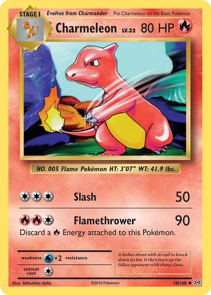 Charmeleon (10/108) [XY: Evolutions] | Jomio and Rueliete's Cards and Comics