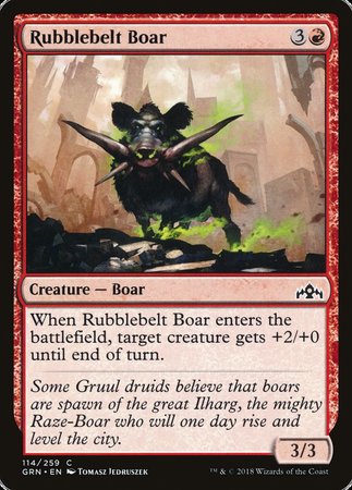 Rubblebelt Boar [Guilds of Ravnica] | Jomio and Rueliete's Cards and Comics