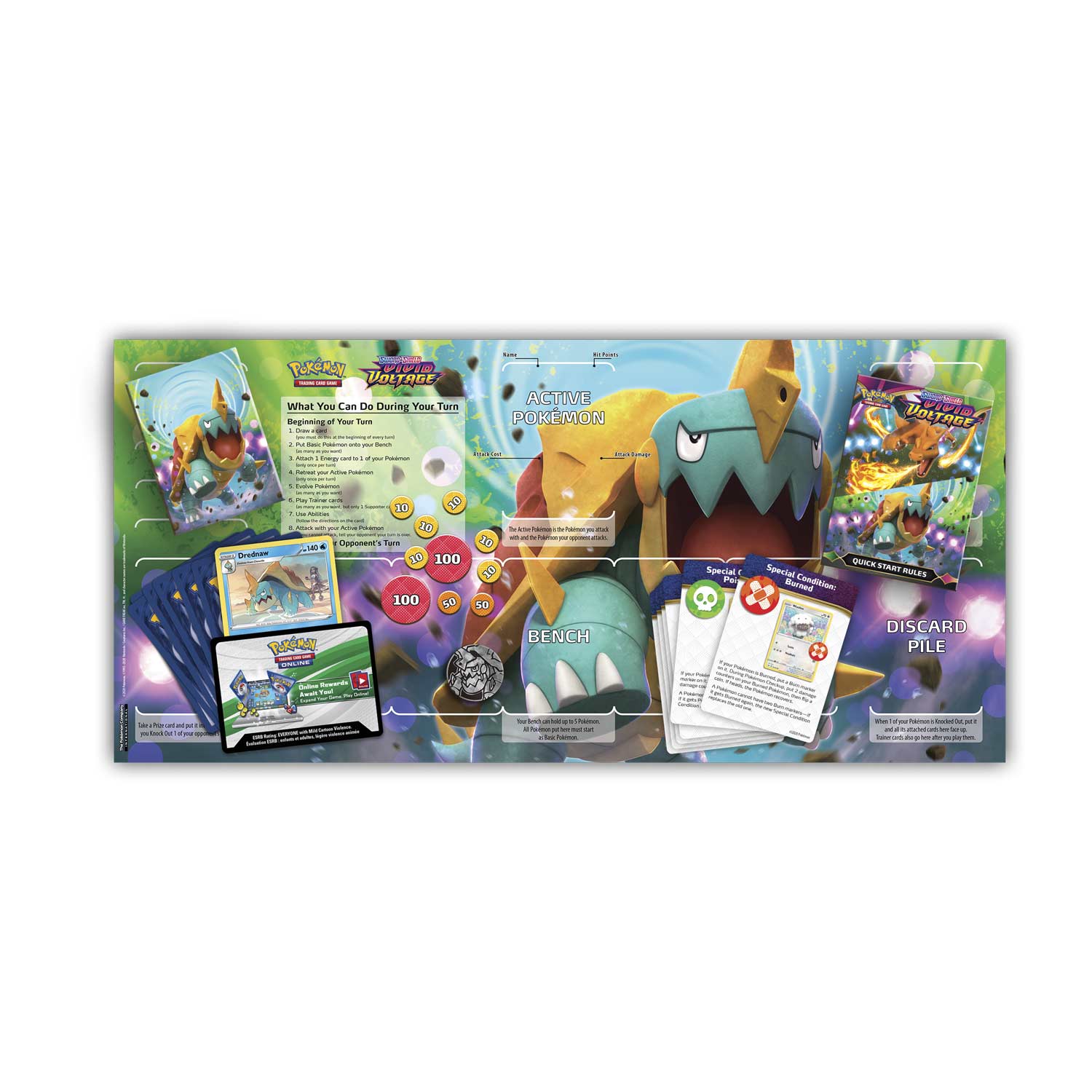 Sword & Shield: Vivid Voltage - Theme Deck (Drednaw) | Jomio and Rueliete's Cards and Comics