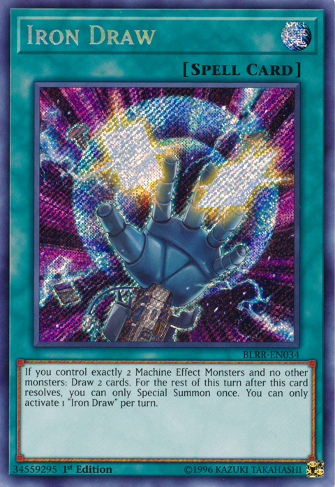 Iron Draw [BLRR-EN034] Secret Rare | Jomio and Rueliete's Cards and Comics