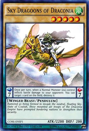 Sky Dragoons of Draconia (CORE-ENSP1) [CORE-ENSP1] Ultra Rare | Jomio and Rueliete's Cards and Comics