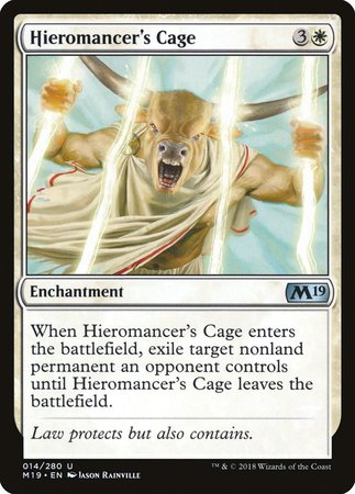 Hieromancer's Cage [Core Set 2019] | Jomio and Rueliete's Cards and Comics