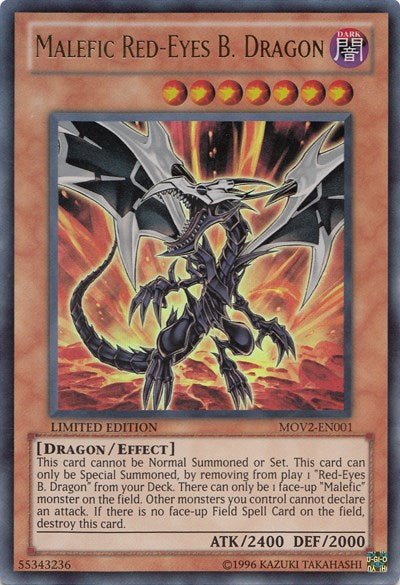 Malefic Red-Eyes B. Dragon [MOV2-EN001] Ultra Rare | Jomio and Rueliete's Cards and Comics
