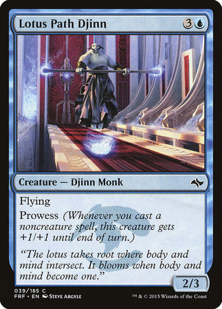 Lotus Path Djinn [Fate Reforged] | Jomio and Rueliete's Cards and Comics